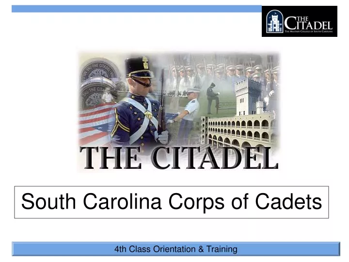 south carolina corps of cadets