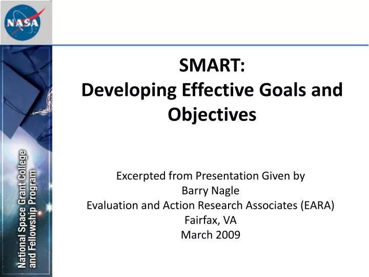 smart developing effective goals and objectives