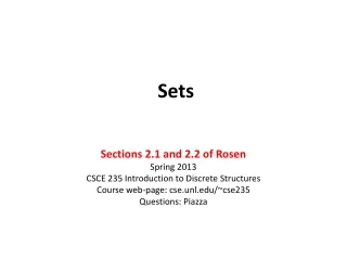 Sets