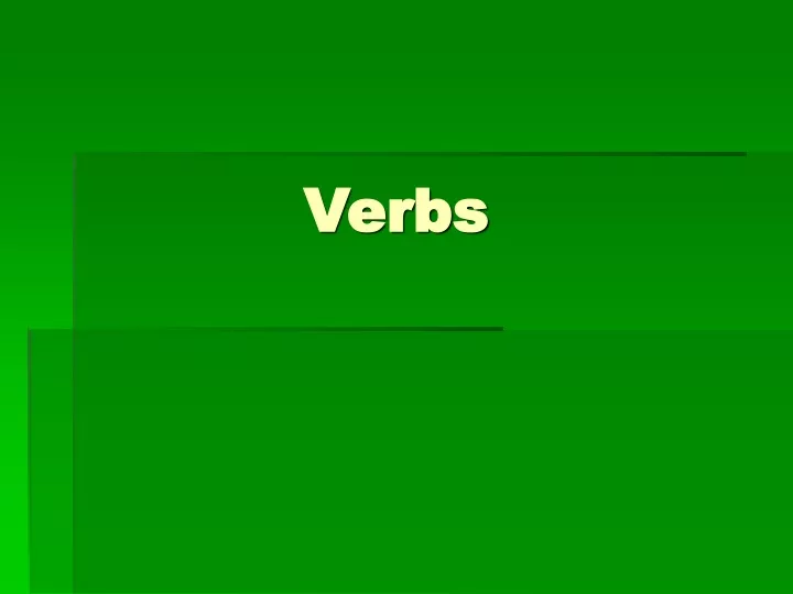 verbs