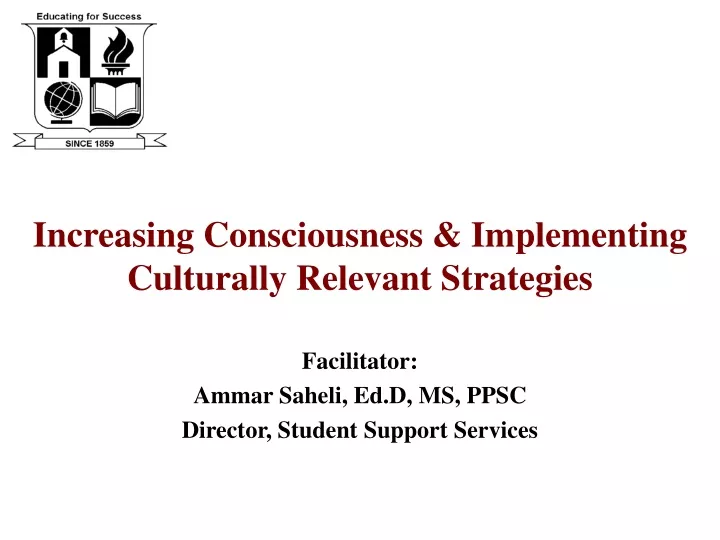 increasing consciousness implementing culturally relevant strategies