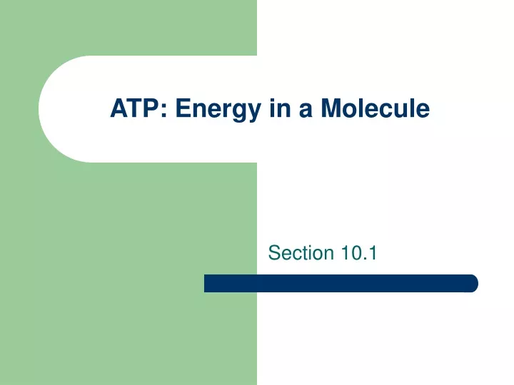 atp energy in a molecule
