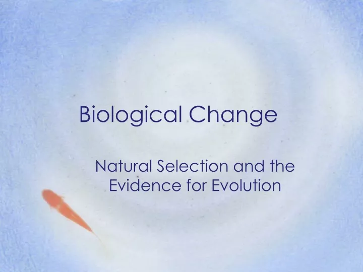 biological change