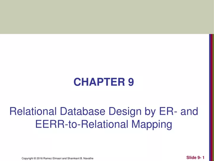 chapter 9 relational database design