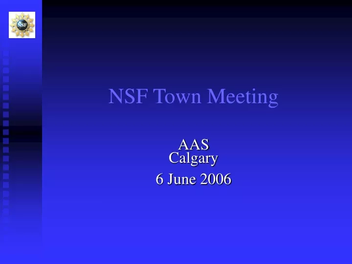 nsf town meeting