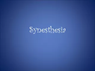 Synesthesia