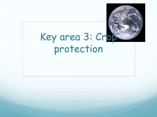 Key area 3: Crop protection