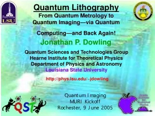 Quantum Lithography