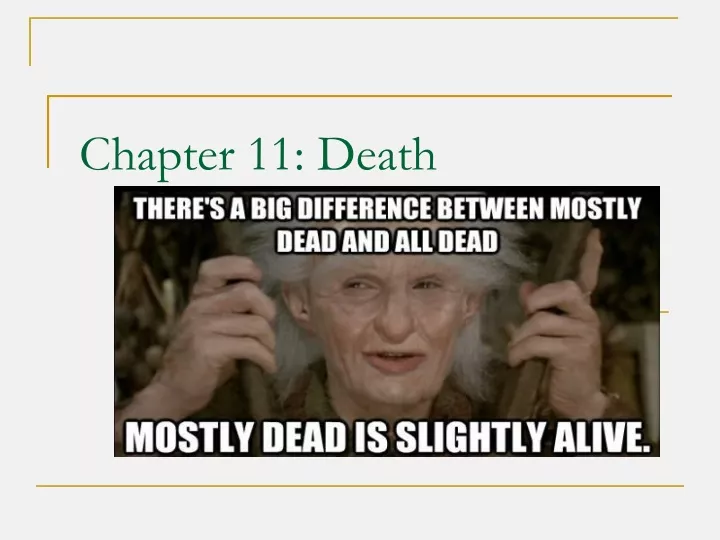 chapter 11 death