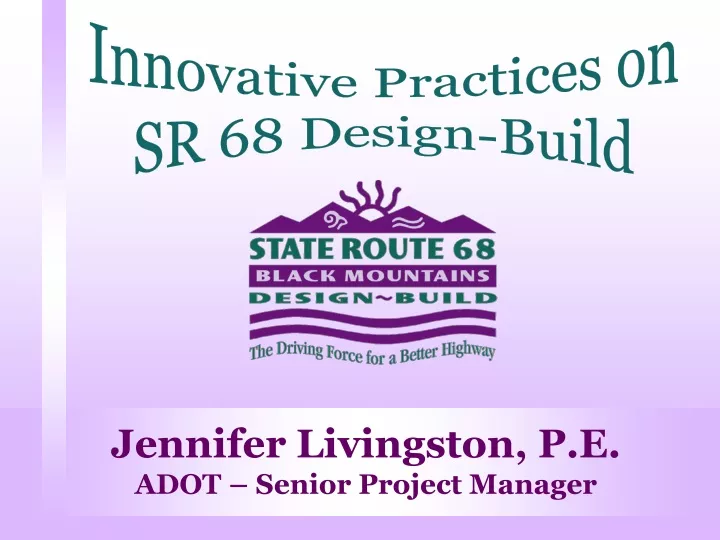 innovative practices on sr 68 design build