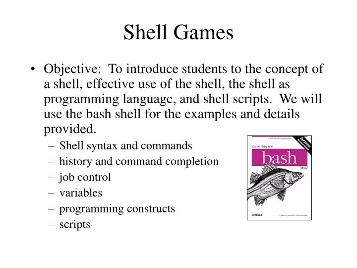 shell games