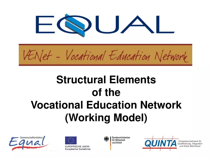 structural elements of the vocational education