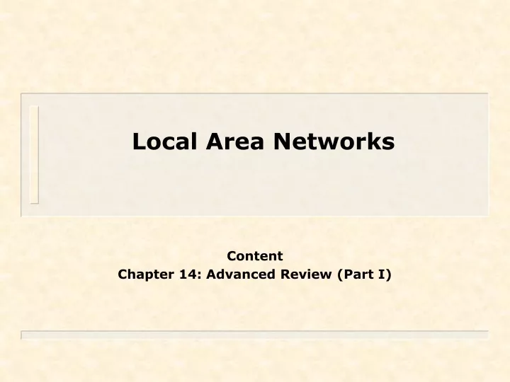 local area networks