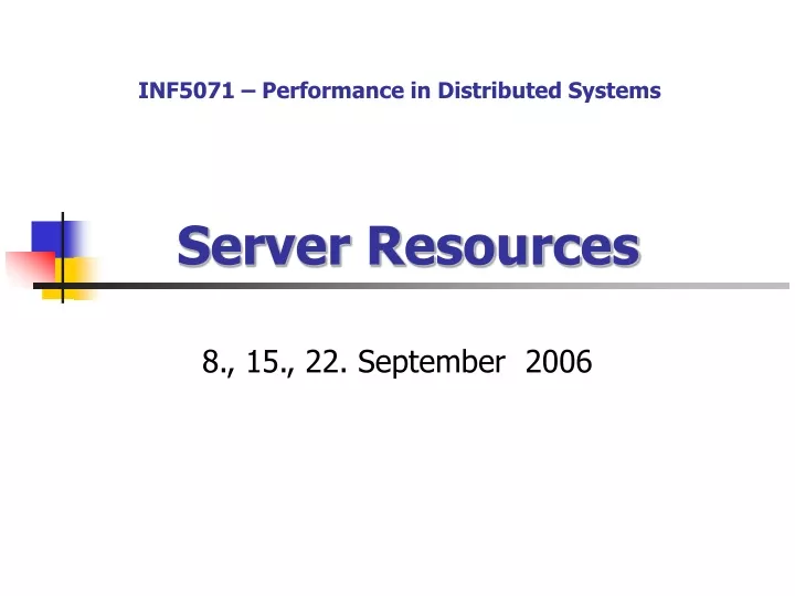 server resources