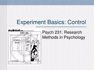 Experiment Basics: Control