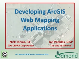 Developing ArcGIS Web Mapping Applications