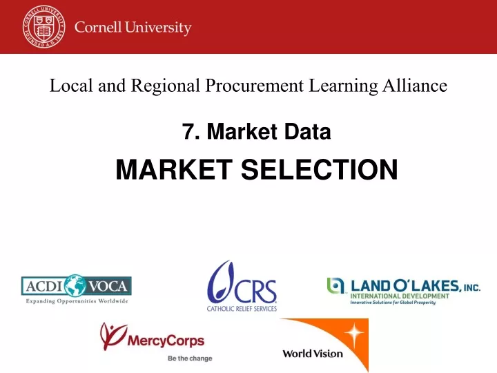 local and regional procurement learning alliance