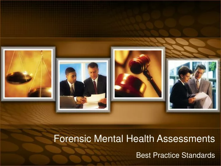forensic mental health assessments