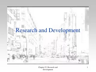 Research and Development