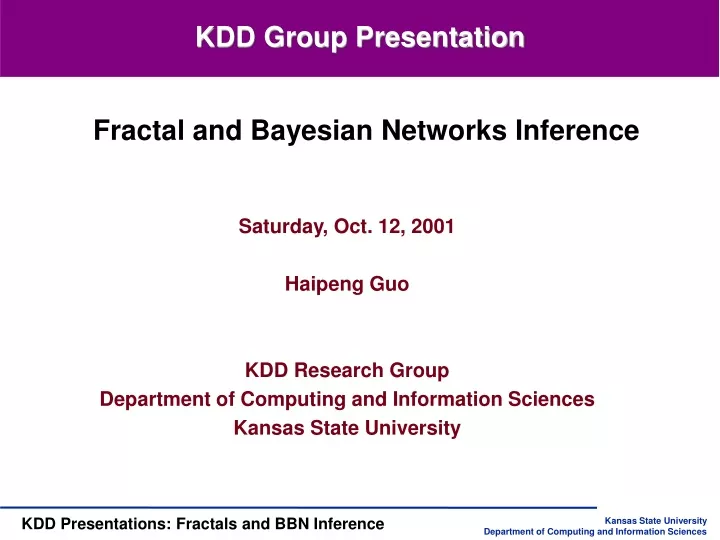 kdd group presentation