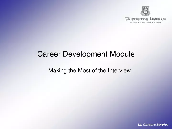 career development module