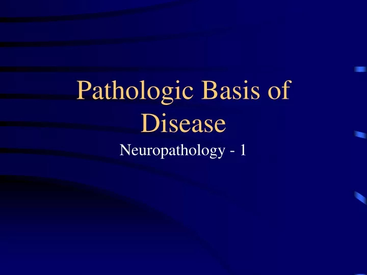 pathologic basis of disease
