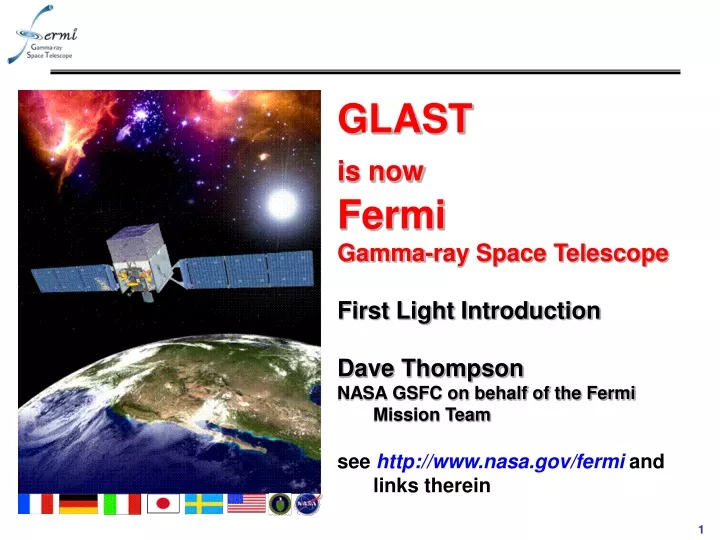 glast is now fermi gamma ray space telescope
