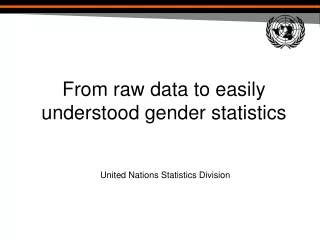 From raw data to easily understood gender statistics
