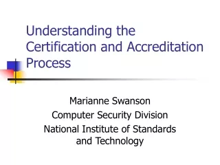Understanding the Certification and Accreditation Process
