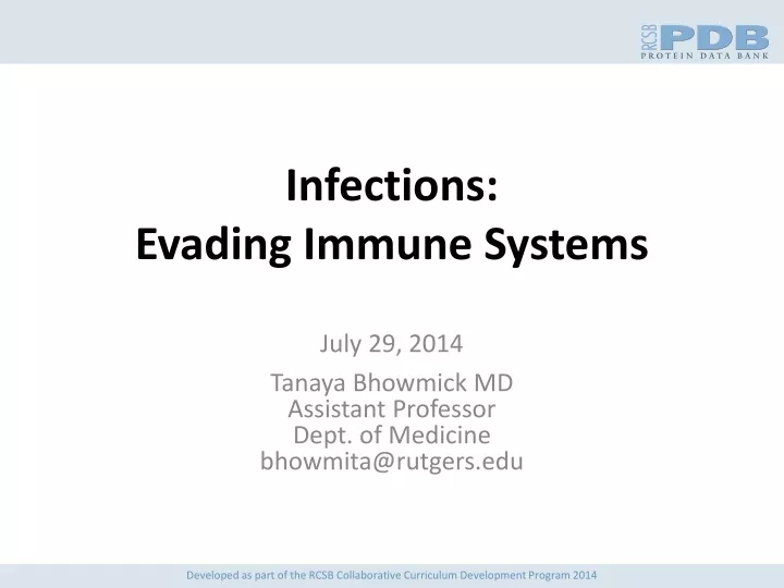 infections evading immune systems