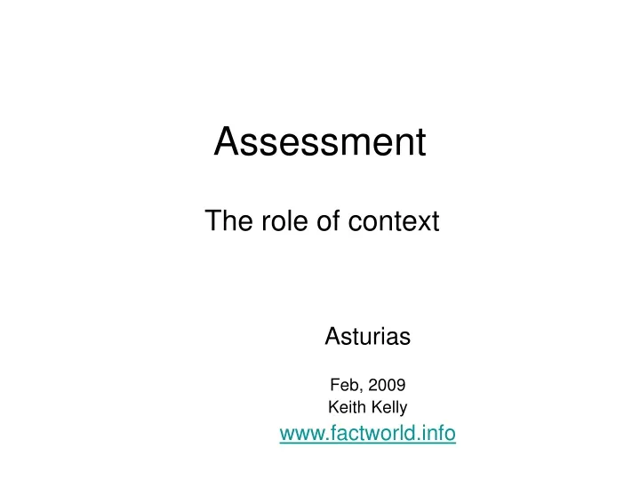 assessment