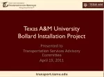 Texas A&amp;M University Bollard Installation Project - slide 1