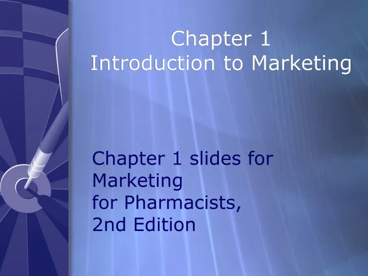 chapter 1 introduction to marketing