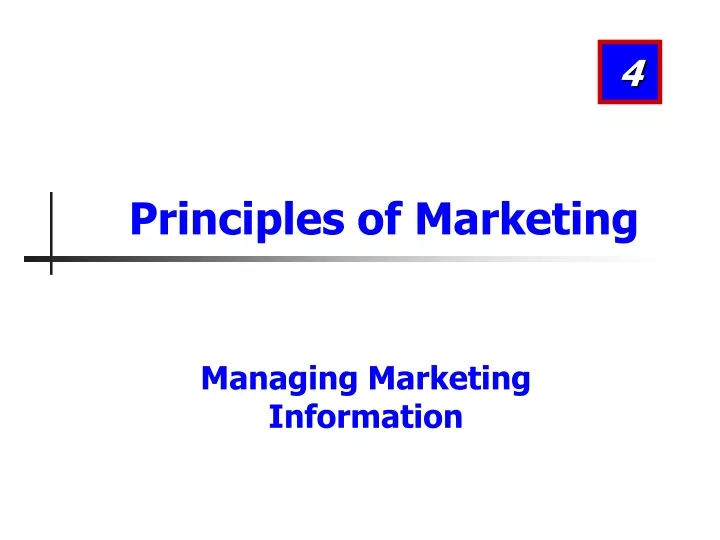 principles of marketing