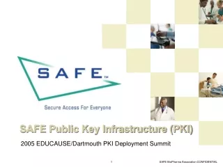 SAFE Public Key Infrastructure (PKI)