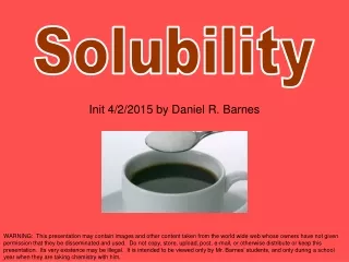 Solubility