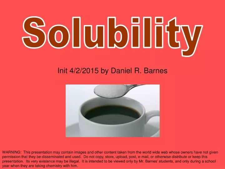 solubility