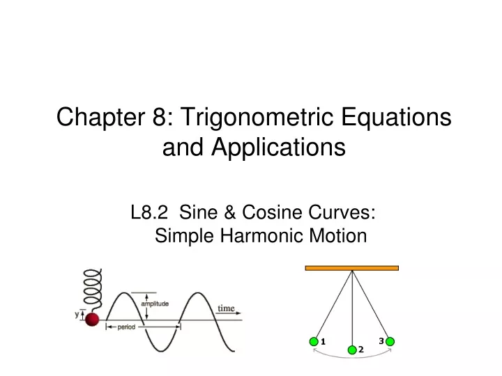 chapter 8 trigonometric equations and applications