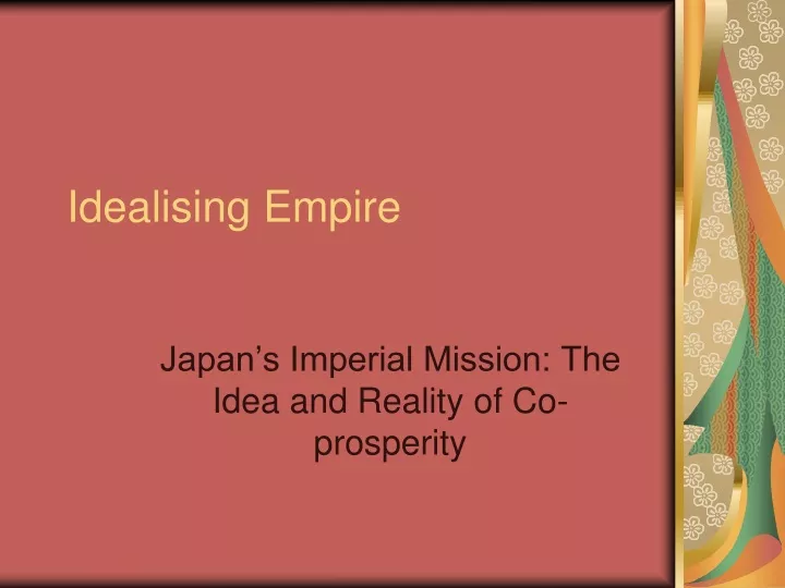 idealising empire
