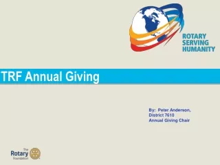 TRF Annual Giving