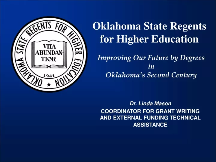 oklahoma state regents for higher education
