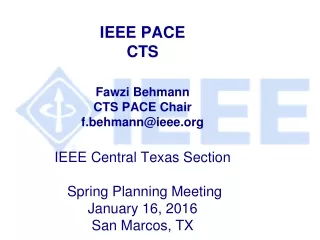 2015 – IEEE CTS PACE Projects