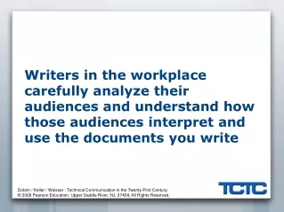 Workplace Documents Consider the Audiences’