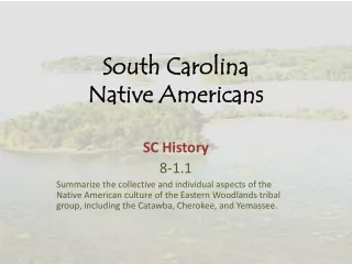 South Carolina  Native Americans