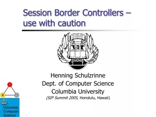 Session Border Controllers – use with caution
