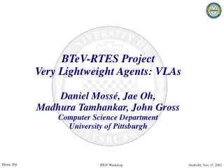 BTeV-RTES Project Very Lightweight Agents: VLAs
