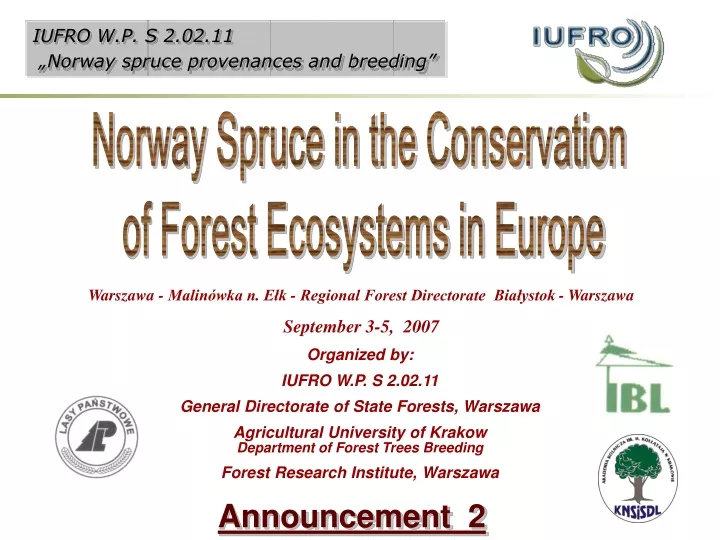 iufro w p s 2 02 11 norway spruce provenances