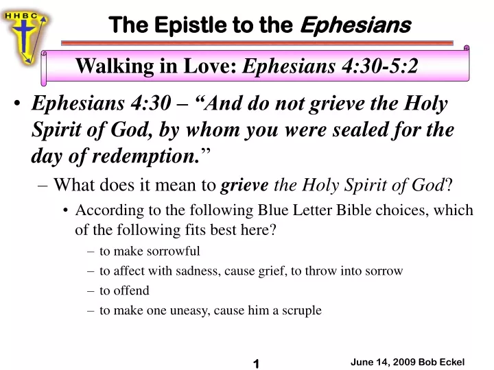 the epistle to the ephesians