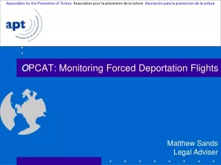 O PCAT: Monitoring Forced Deportation Flights