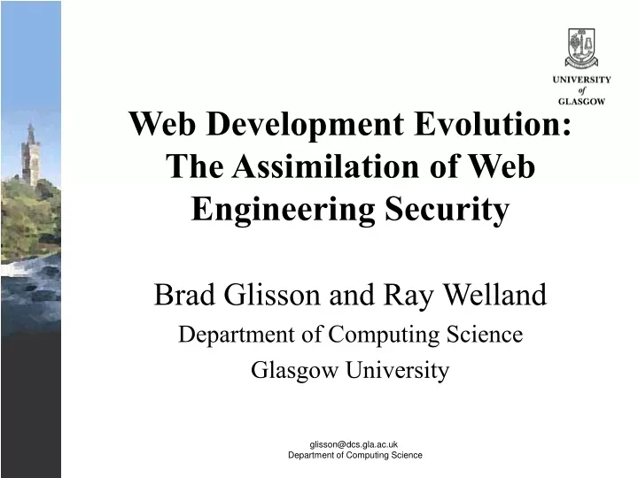 web development evolution the assimilation of web engineering security